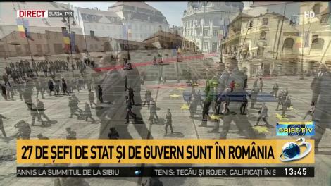 Liderii europeni, primiți cu aplauze de rom&acirc;ni la Summitul UE de la Sibiu