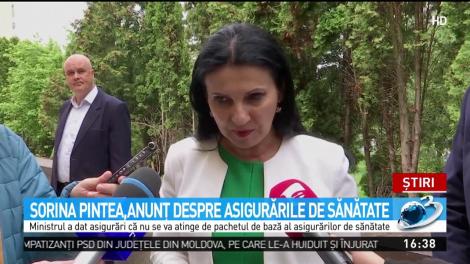 Sorina Pintea, anunţ despre asigurările de sănătate