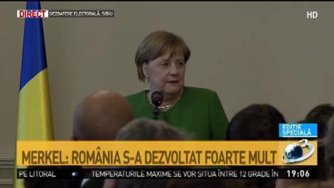 Declaraţia Angelei Merkel de la Sibiu: Rom&acirc;nia s-a dezvoltat foarte mult