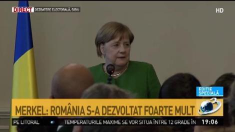 Declaraţia Angelei Merkel de la Sibiu: România s-a dezvoltat foarte mult