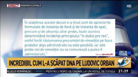 Cum l-a scăpat DNA pe Ludovic Orban