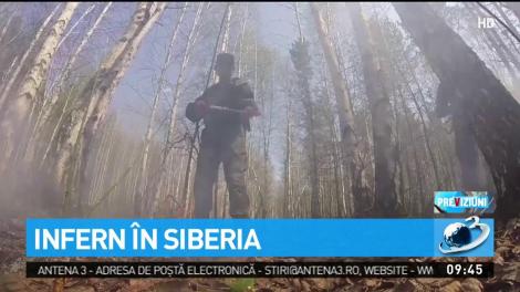 Infern în Siberia. Cel puţin 45.000 de hectare de teren au fost arse