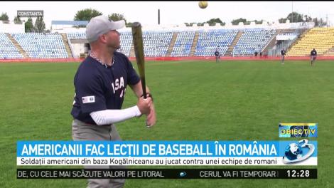 Americanii fac lecţii de baseball în România