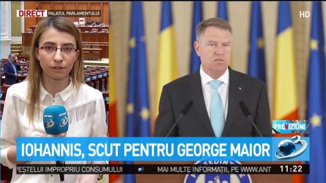 Klaus Iohannis, scut pentru George Maior