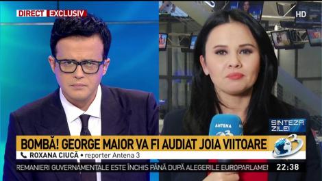 George Maior, audiat ca martor la Parchetul General