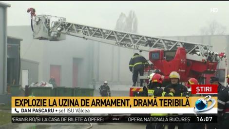 Explozie de la fabrica de armament. Un angajat decedat
