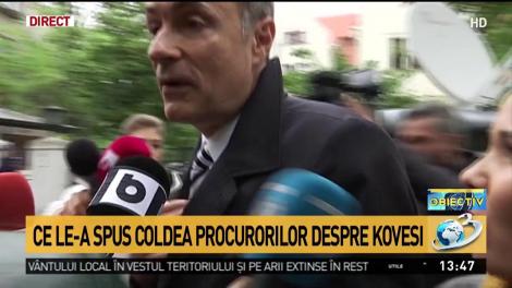 Florian Coldea, audiat aproape patru ore în dosarul lui Kovesi