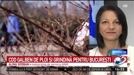 Cod Galben de ploi și grindină pentru Capitală