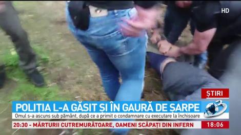Poliția l-a găsit &icirc;n gaură de șarpe