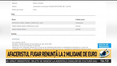 Puiu Popoviciu renunță la două milioane de euro, &icirc;n favoarea soției