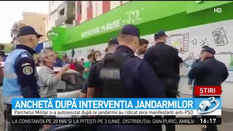 Parchetul Militar s-a autosesizat. Anchetează felul &icirc;n care jandarmii au intervenit &icirc;n cazul mitingului anti-PSD de la Topoloveni