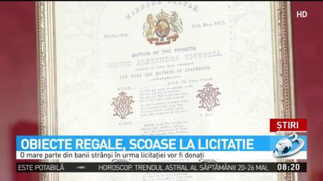 Şansă unică pentru iubitorii de artă! Mai multe obiecte simbolice care au aparținut Casei Regale, scoase la licitație