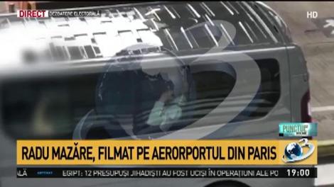 Radu Mazăre, filmat pe Aeroportul din Paris