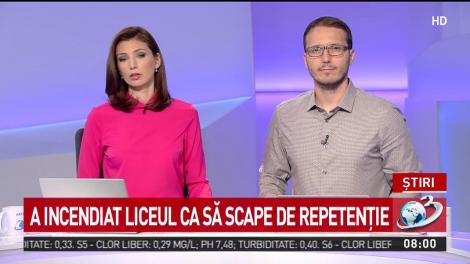 Elevul a dat foc cancelariei și cataloagelor