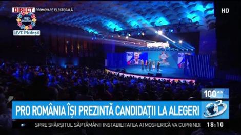 PRO România îşi prezintă candidaţii la alegeri