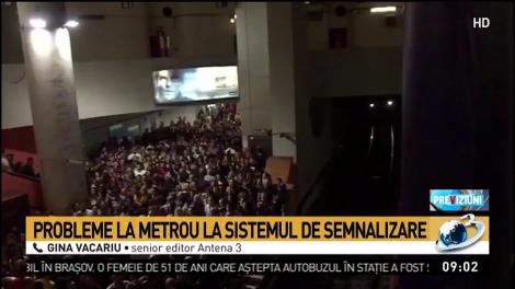 Aglomerație infernală miercuri dimineață pe magistrala de metrou Berceni-Pipera. Sute de oameni sunt blocați &icirc;n stațiile Unirii și Victoriei