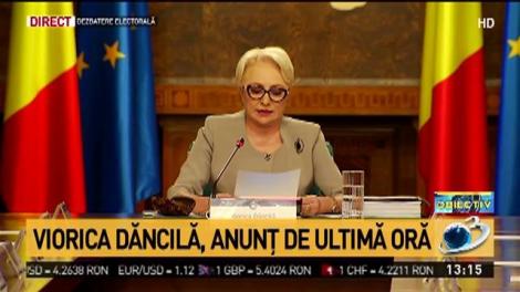 Viorica Dăncilă, anunț de ultimă oră: Anul 2019 este anul investițiilor