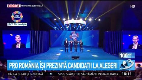 PRO România îşi prezintă candidaţii la alegeri