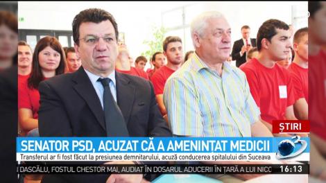 Senator PSD, acuzat că a ameniţat medicii