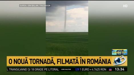 O nouă tornadă, surprinsă &icirc;n Rom&acirc;nia.