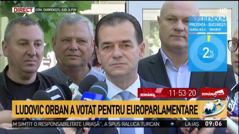 Declaraţia lui Ludovic Orban după ce a votat pentru europarlamentare