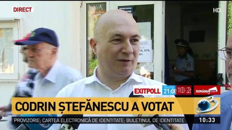 Codrin Ştefănescu: Am votat pentru o Românie normală