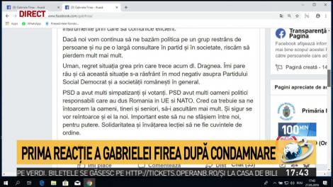 Prima reacție a Gabrielei Firea după condamnarea lui Liviu Dragnea: Să nu ne sfâșiem între noi pentru putere