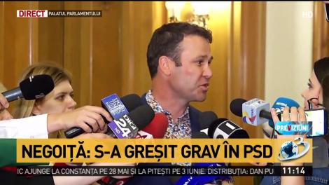 Robert Negoiță: PSD ar trebui să facă un pas în spate pentru că nu poți guverna cu 23%. În România nu vor exista alegeri anticipate