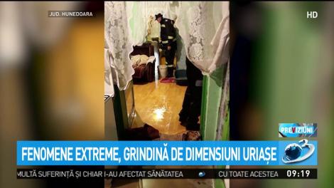 Fenomene extreme, grindină de dimensiuni uriaşe