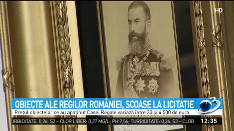 Pentru prima dată, obiecte ce au aparținut regilor României vor fi scoase la vânzare. Prețurile încep de la treizeci de euro
