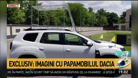 Primele imagini cu papamobilul Dacia