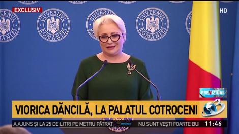 Viorica Dăncilă, discuții cu Klaus Iohannis la Palatul Cotroceni