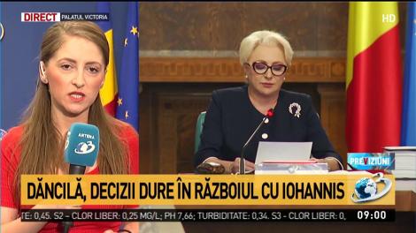 Dăncilă, decizii dure în războiul cu Iohannis