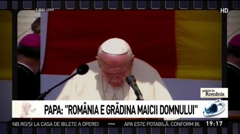 La 20 de ani distanță. Imagini cu Papa Ioan Paul al Doilea în România în 1999