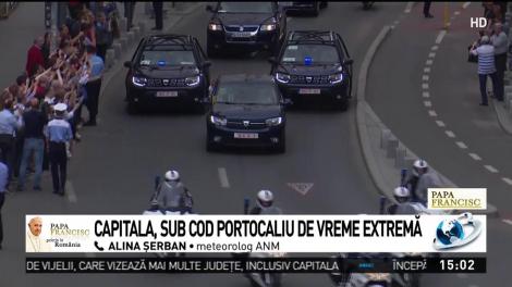 Capitala, sub cod portocaliu de vreme extremă
