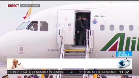 Imagini cu Papa Francisc. Suveranul Pontif a ajuns &icirc;n Rom&acirc;nia