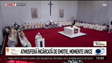 Papa Francisc, un nou apel la credință și unitate. Creștinii de la Blaj au ținut un moment de reculegere pentru cei șapte martiri