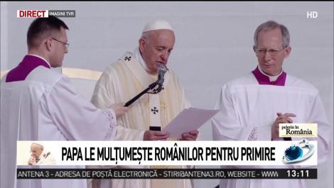 Papa Francisc, ultimul mesaj pentru români: Vă mulțumesc vouă, frați, pentru primirea călduroasă