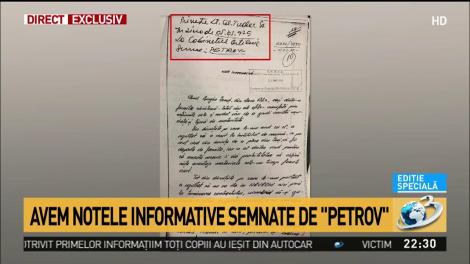 Avem notele informative semnate de ”Petrov”