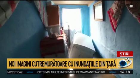 Noi imagini cutremurătoare cu inundaţiile din ţară