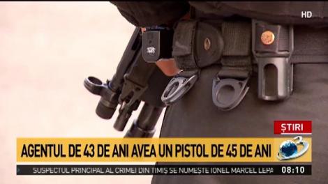 Criminalul avea în momentul capturării pistolul cu care l-a împușcat pe polițist