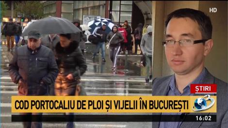 Val de avertizări de ploi şi vijelii în Bucureşti