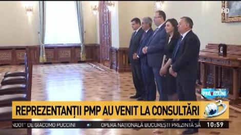 A doua zi de consultări la Cotroceni. Reprezentanții PMP au ajuns la discuțiile cu Iohannis