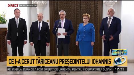 Ce i-a cerut Tăriceanu președintelui Iohannis