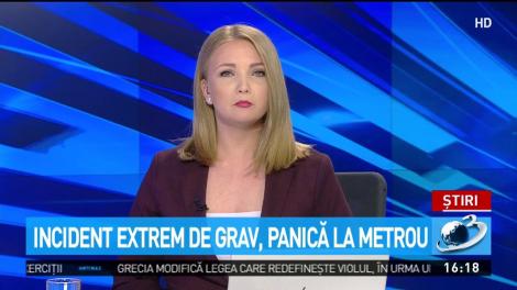 Incident extrem de grav. Panică la metrou