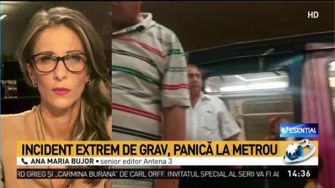 Incident grav la metrou! O bucată de plafon a căzut