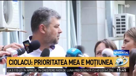 Marcel Ciolacu: prioritatea mea e moțiunea