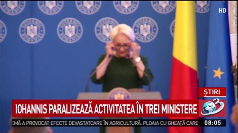 Klaus Iohannis paralizează activitatea în trei ministere