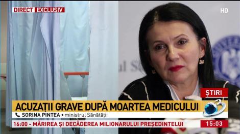 Reacția ministrului Sănătății, după moartea medicului din Bihor, în timpul gărzii: „Țin să precizez...”