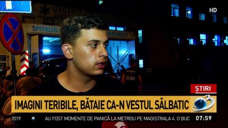 Scandal uriaș cu b&acirc;te, sticle și topoare &icirc;n Capitală. Imagini cutremurătoare